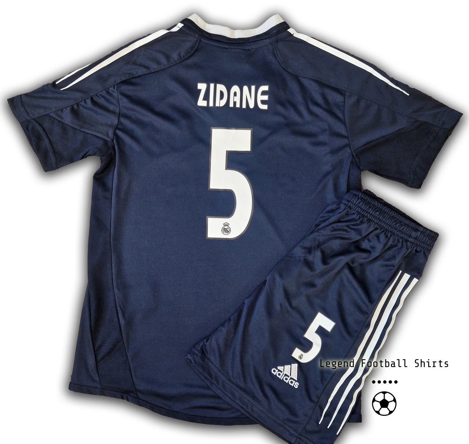 Real Madrid away 2004 2005 kids retro kit ZIDANE 5 | Legend